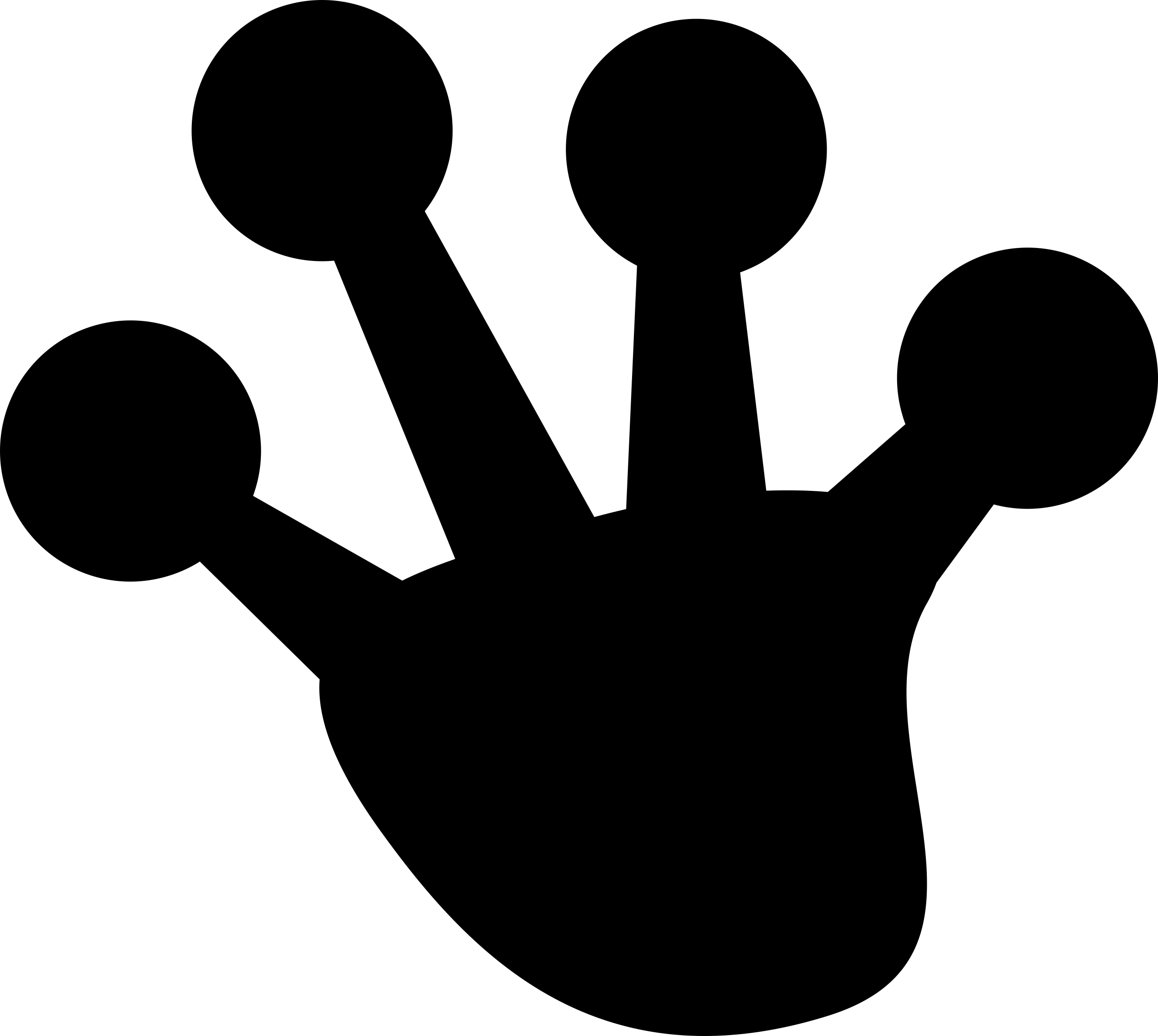 Frog Paw Shape Outline Drawing Svg Vector Free Vectors